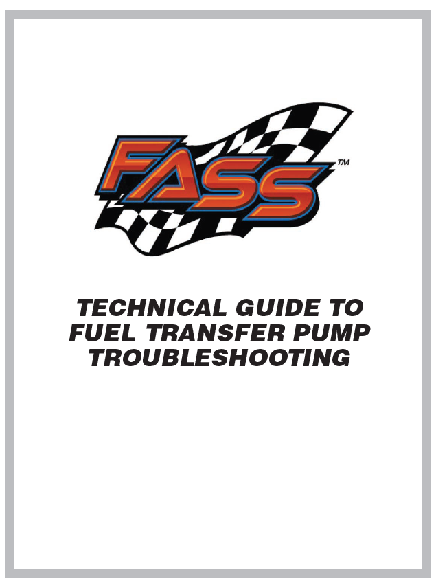 FASS Fuel Transfer Pump Troubleshooting