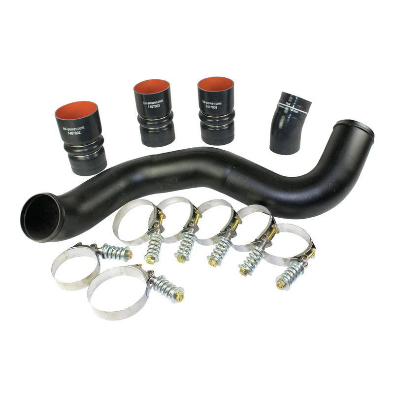 Intercooler Hose &amp; Clamp Kit w/Intake Pipe Ford 6.0L Power Stroke 2003-2007 1047034