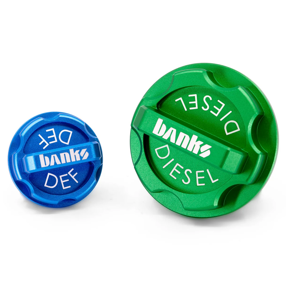 Banks Revolver Billet Diesel & DEF Caps (66700)