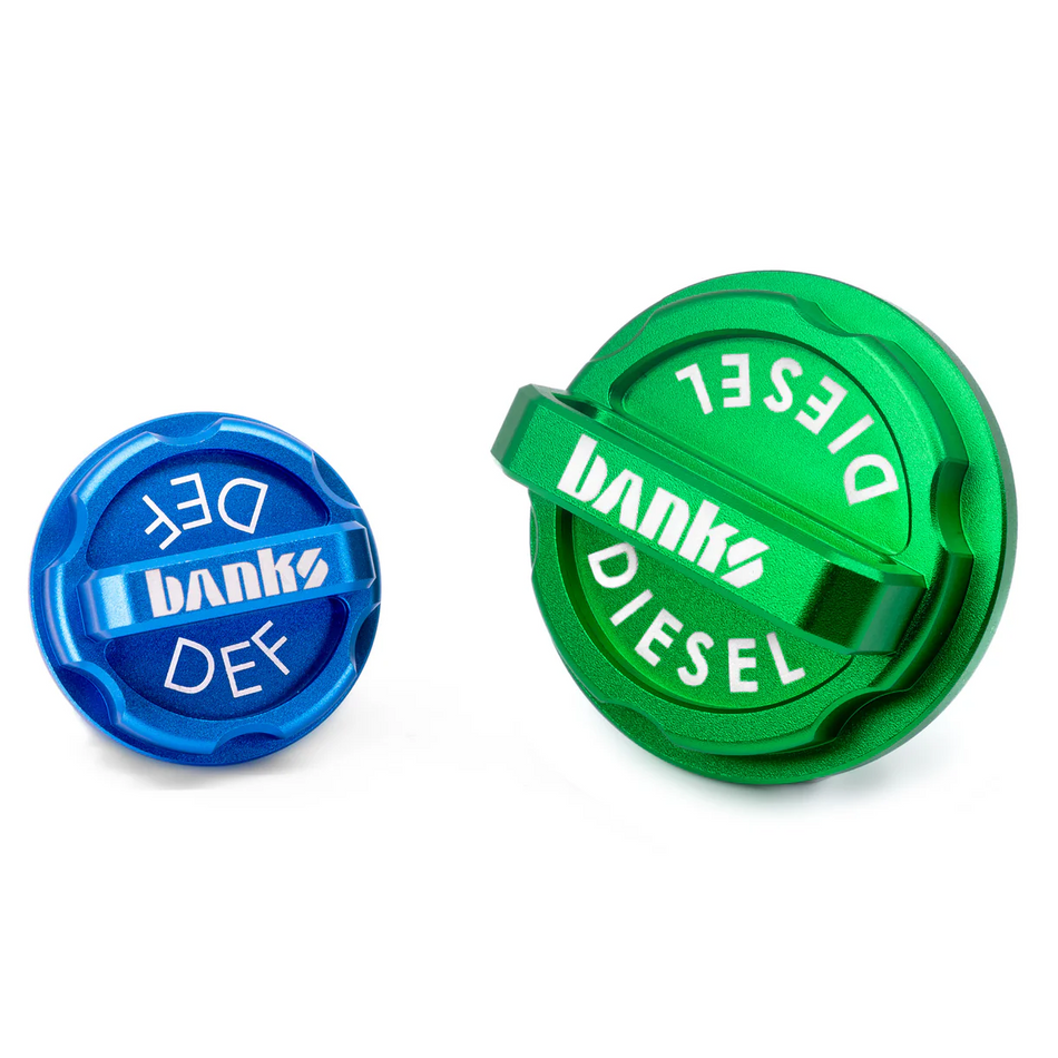 Banks Revolver Billet Diesel & DEF Caps (66701)