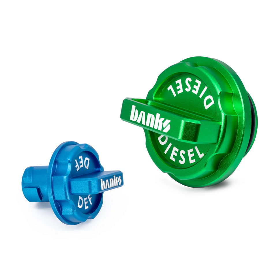 Banks Revolver Billet Diesel & DEF Caps (66701)