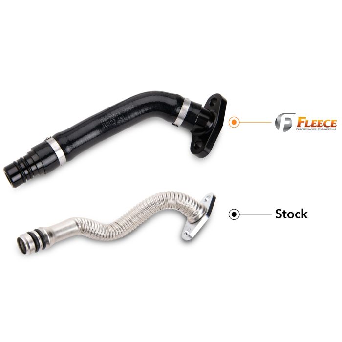 Fleece Turbo Drain Tube Kit for 6.7L Cummins VGT Turbochargers (FPE-CTDT-VGT-KIT)