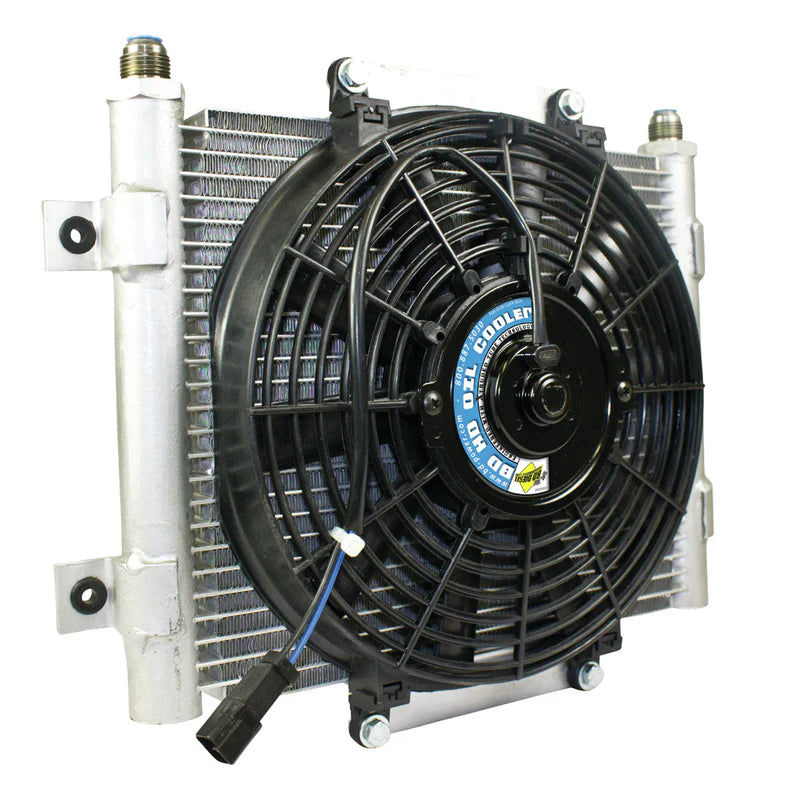 BD Diesel Xtrude Transmission Cooler with Fan 10 JIC Male Connection 1300611